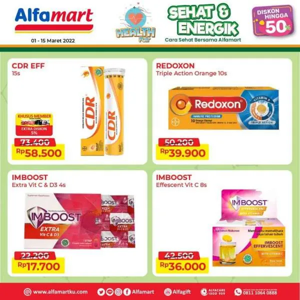 Promo Alfamart Sehat & Energik Periode s/d 15 Maret 2022