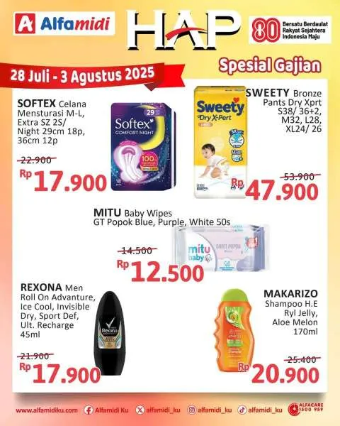Promo Alfamidi Hemat Satu Pekan Periode 28 Juli-3 Agustus 2025