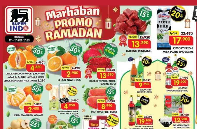 Promo Superindo Weekday 17-20 Februari 2025 Jelang Ramadan, Marjan Harga Spesial