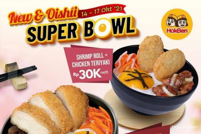 Promo Hokben Weekend, Super Bowl Terbaru & Lengkap Hanya Rp 30.000-an