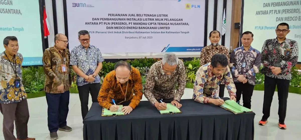Dukung Mitigasi Gas Rumah Kaca, MedcoEnergi-PLN Teken Perjanjian Jual Beli Listrik