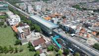 Progres Proyek LRT Jakarta Fase 1B Garapan Waskita Karya (WSKT) Capai 51,19%
