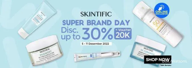Promo Skintific Super Brand Day Periode 5-11 Desember 2022