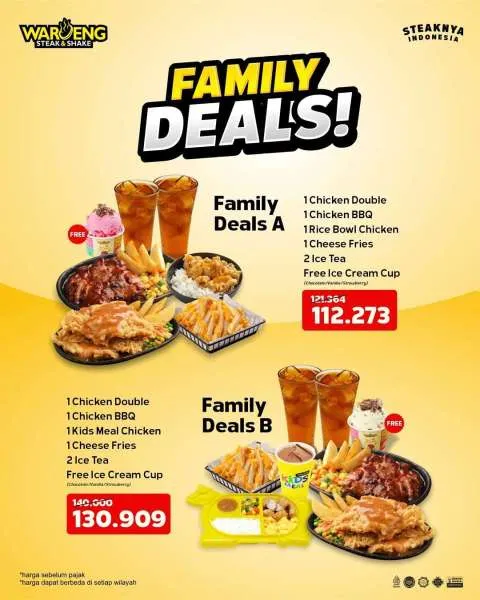 Promo Waroeng Steak Family Deals Paket Hemat