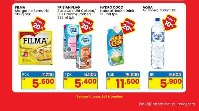 Promo Indomaret Weekend 27-29 Juni 2025, Belanja Filma dan Aqua Hemat Sampai 20%