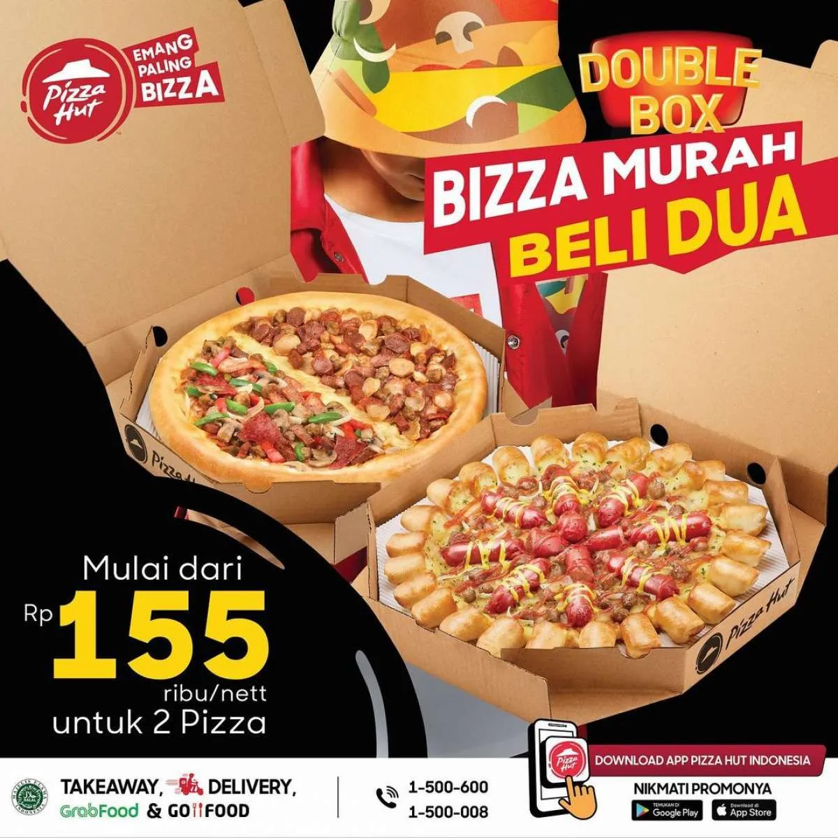 Promo Pizza Hut hari ini 19 Februari 2021, harga 2 pizza mulai Rp 155.000 