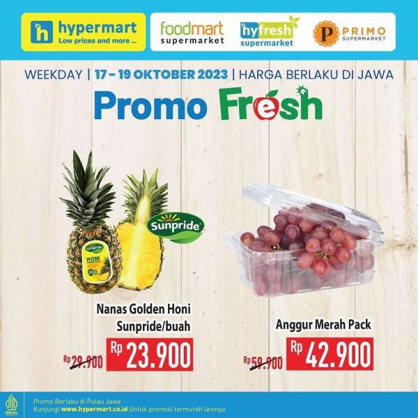 Promo Hypermart Terbaru 17-19 Oktober 2023, Hyper Diskon Weekday Pertengahan Bulan