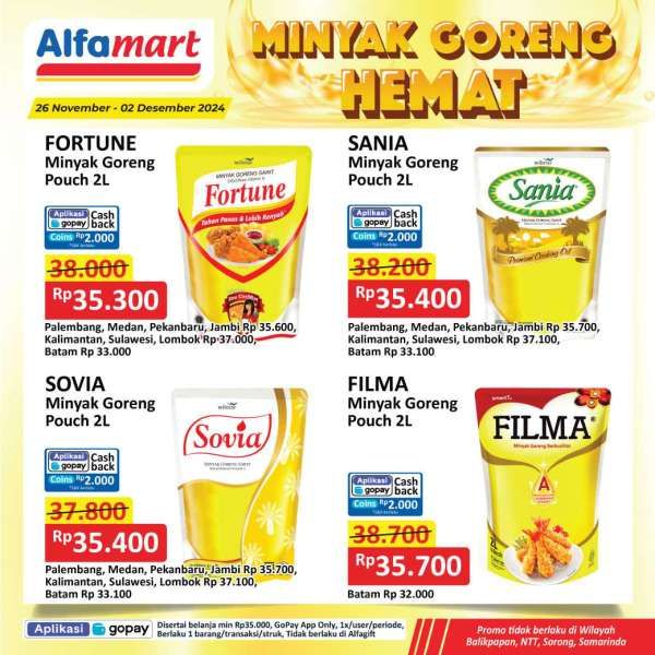 Promo Minyak Goreng Hemat di Alfamart 26 November-2 Desember 2024