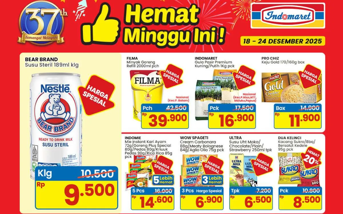 Promo Indomaret Hemat 11-24 Desember 2025, Diskon Susu & Gula Pasir