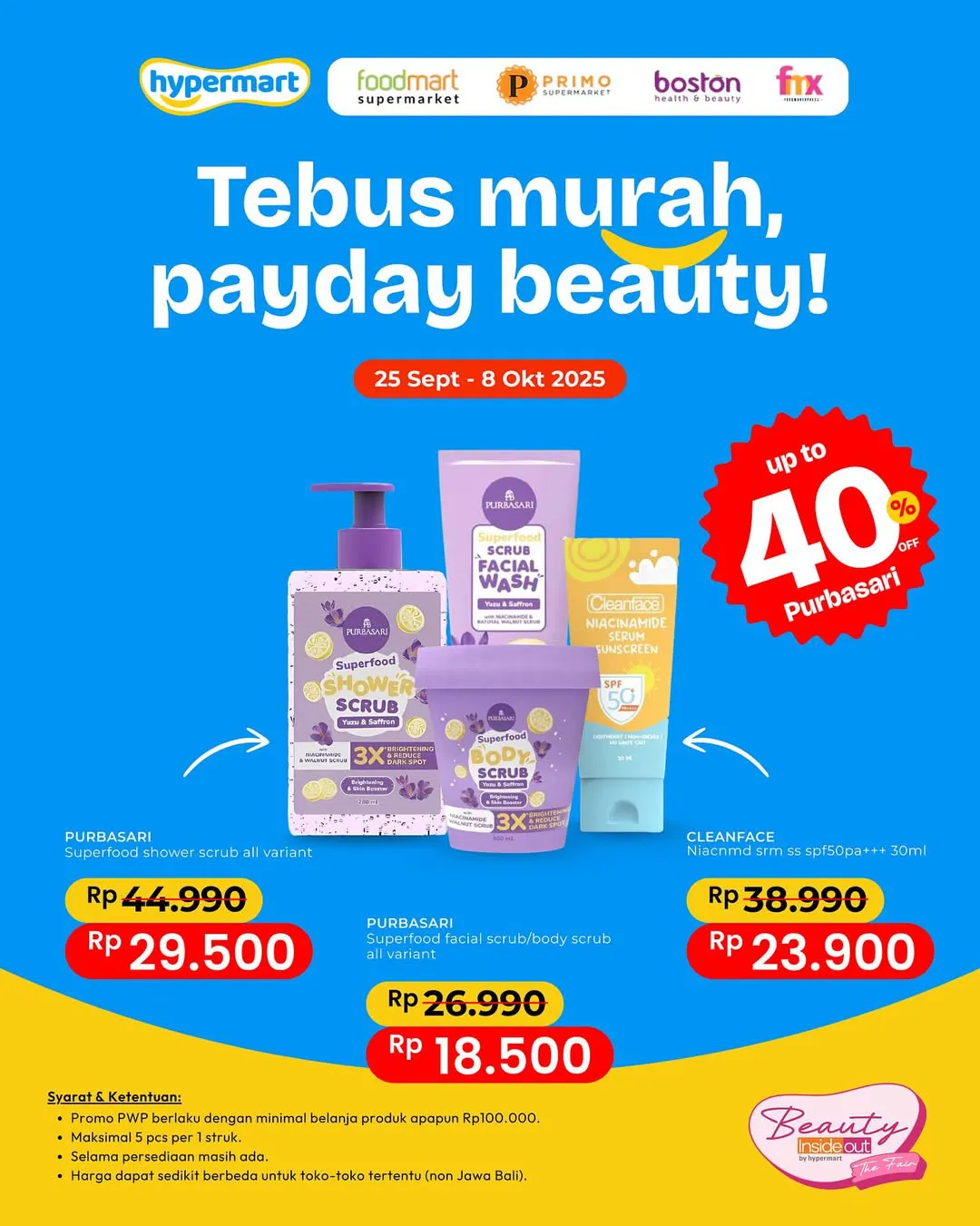 Promo Hypermart Payday Beauty Periode 25 September-8 Oktober 2025