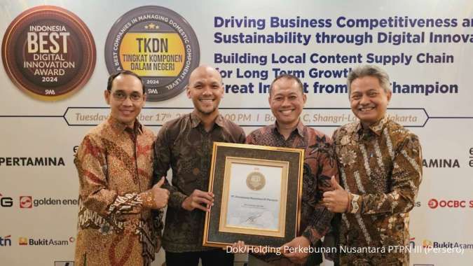 PTPN III (Persero) Raih Penghargaan Indonesia Best Digital Innovation Award 2024