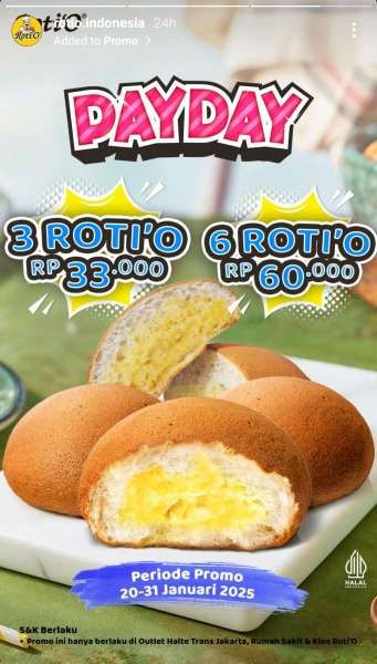 Promo RotiO Payday 20-31 Januari 2025