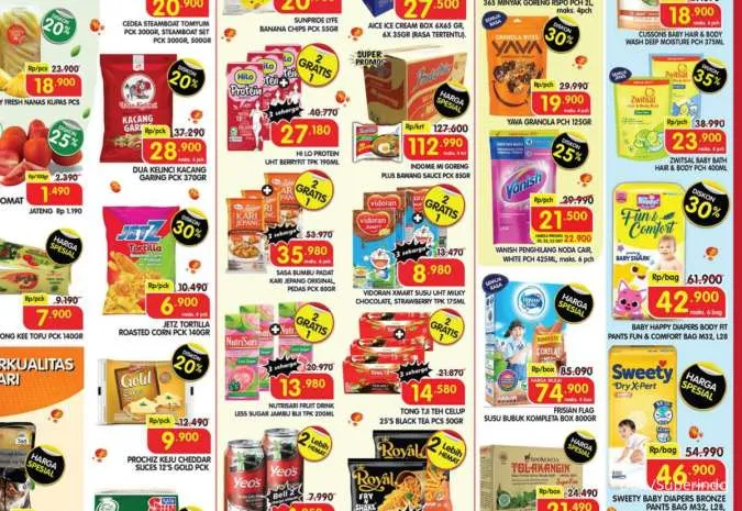 Promo Superindo Weekday 20-23 Oktober 2025, Mangga Manalagi-Anggur Muscat Diskon 40%
