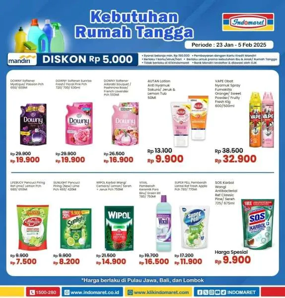 Promo Indomaret Super Hemat Periode 23 Januari-5 Februari 2025