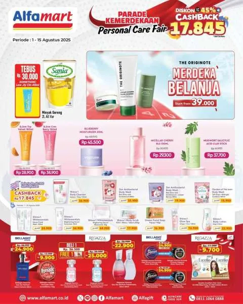 Promo Alfamart Personal Care Fair Periode 1-15 Agustus 2025