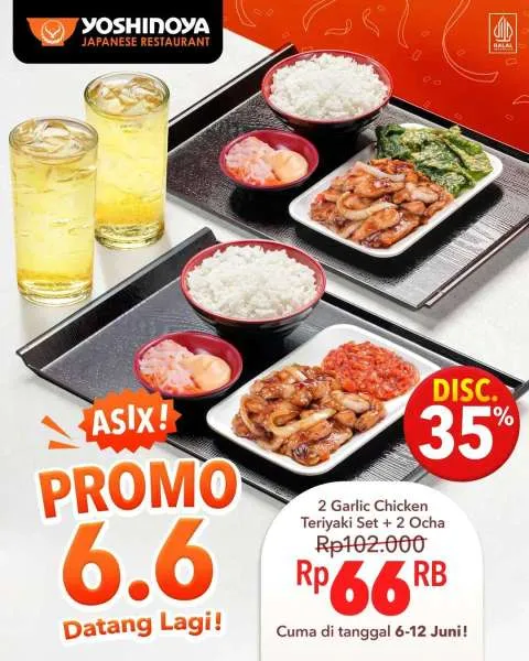 Promo Yoshinoya 6.6 Asix Paket Berdua