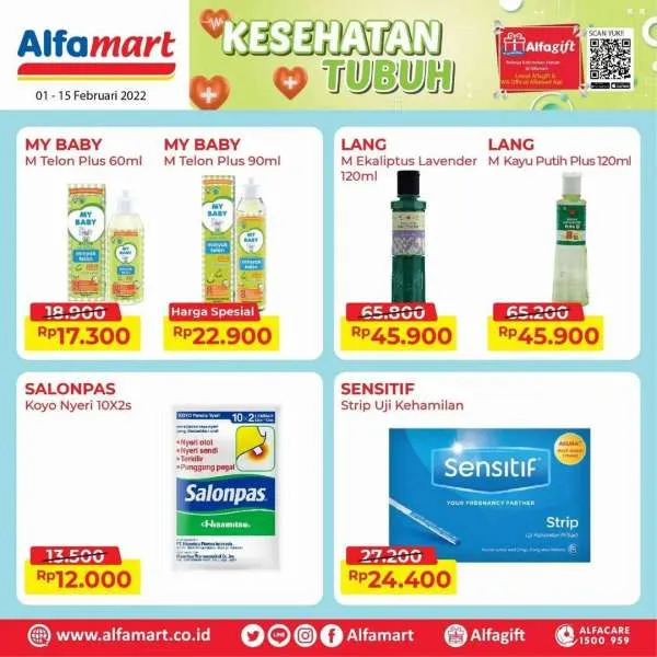 Promo Alfamart Edisi Kesehatan Tubuh Periode 1-15 Februari 2022