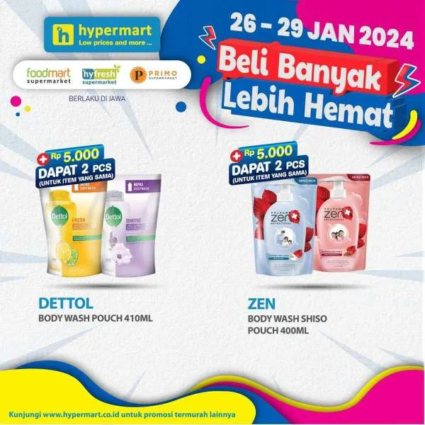 Promo Hypermart Beli Banyak Lebih Hemat Periode 26-29 Januari 2024