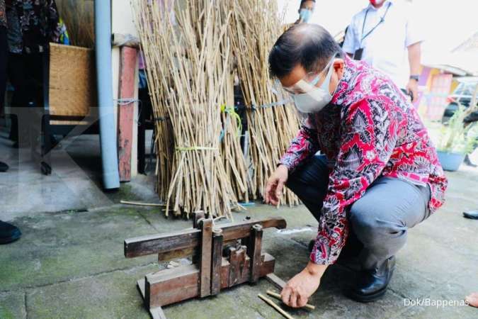 Bahas Strategi Pengembangan UMKM dengan Pengrajin Bambu, Bappenas Dorong Pemanfaatan Teknologi Digital