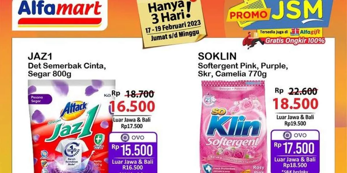 Katalog Promo JSM Alfamart Terbaru 18 Februari 2023, Potongan Harga di Hari Sabtu