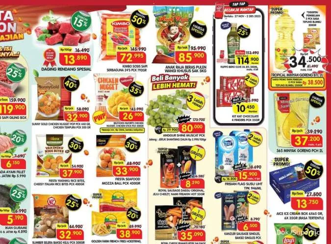 Promo Superindo Hari Ini 28-30 November 2025, Ada Diskon 50% dan Beli 1 Gratis 1
