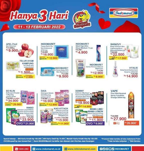 Promo JSM Indomaret Berlaku 11-13 Februari 2022