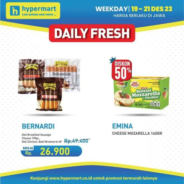 Promo Hypermart Hyper Diskon Weekday Periode 19-21 Desember 2023