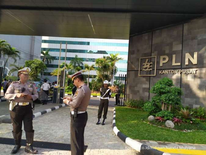 Begini situasi pengamanan jelang Presiden Jokowi datang ke kantor PLN