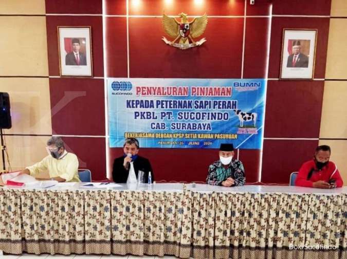 Sucofindo Bangkitkan Ekonomi UKM Peternak Sapi Pasuruan di Masa Pandemi
