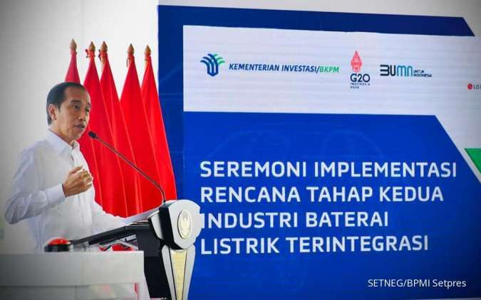 Presiden Jokowi Resmikan Industri Baterai Listrik Terintegrasi Tahap Kedua