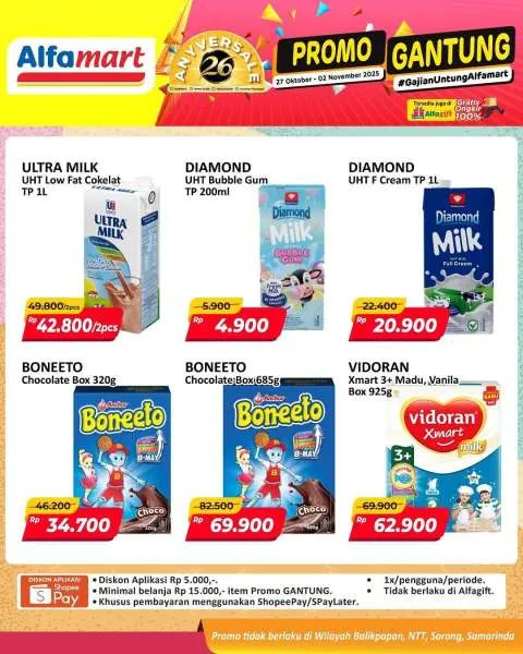 Promo Alfamart Gantung Periode 27 Oktober-2 November 2025