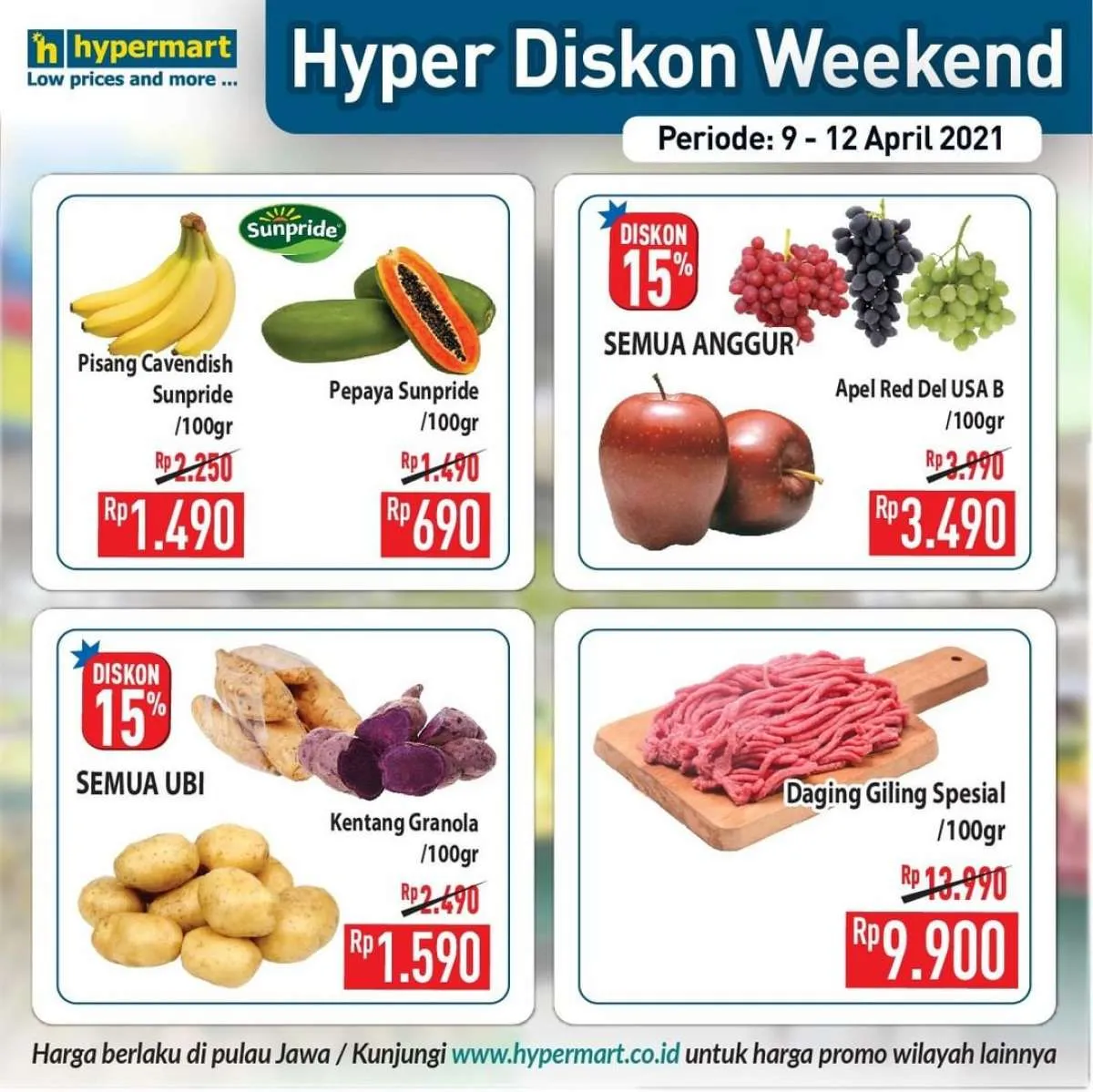 Promo Hypermart weekday 12 April 2021, diskonan hari Senin!