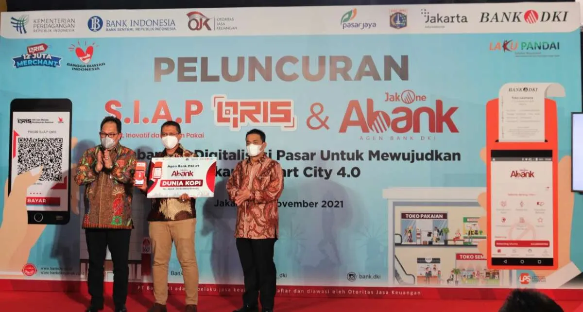 Bank DKI Dorong Penerapan Pembayaran SIAP QRIS di Pasar Kedoya