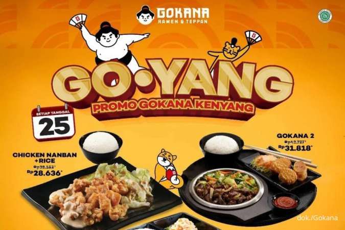 Promo Gokana Goyang 25 Edisi Juli 2023, Diskon Serba 25% Tanpa Minimum Pembelian