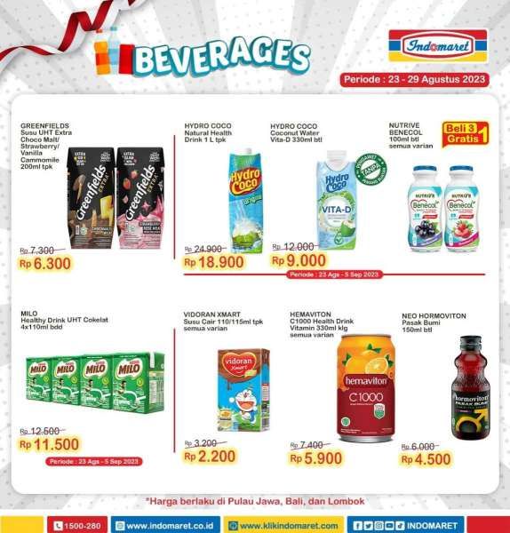 Katalog Harga Promo Indomaret Super Hemat 23-29 Agustus 2023, Promo Akhir Bulan