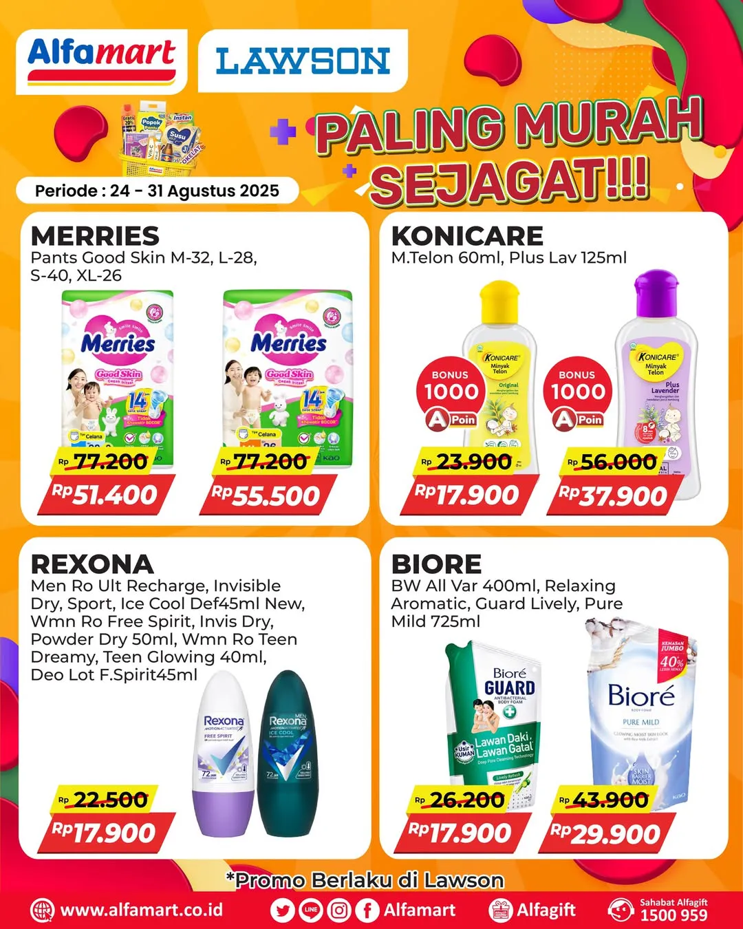 Promo Alfamart Paling Murah Sejagat Periode 24-31 Agustus 2025