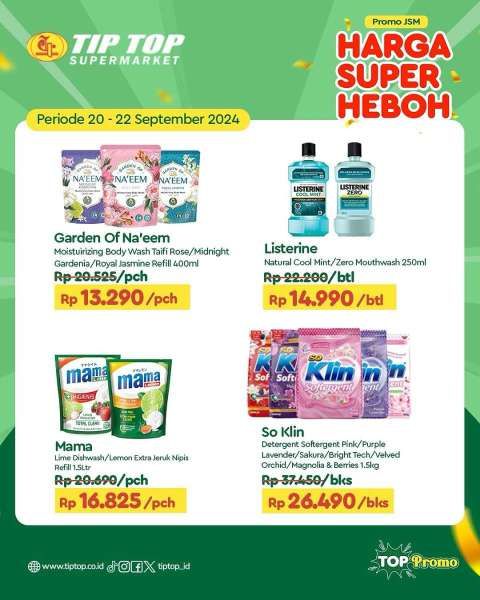 Promo JSM Tip Top Weekend 20-22 September 2024