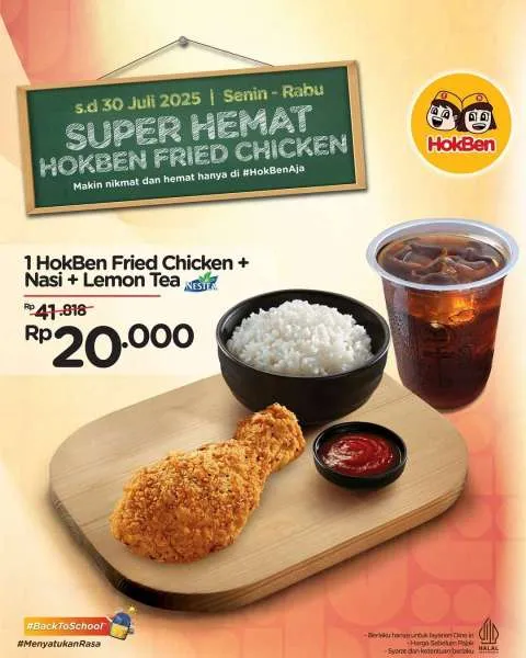 Promo Super Hemat HokBen Fried Chicken Hari Terakhir