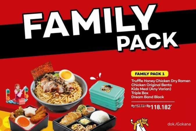 Promo Gokana Januari 2023, Paket Family Pack Serba Lengkap Harga Terjangkau