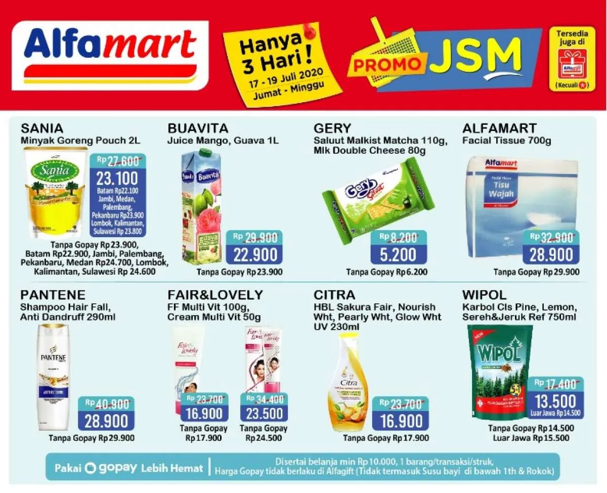 Promo JSM Alfamart 17-19 Juli 2020, diskonan akhir pekan!