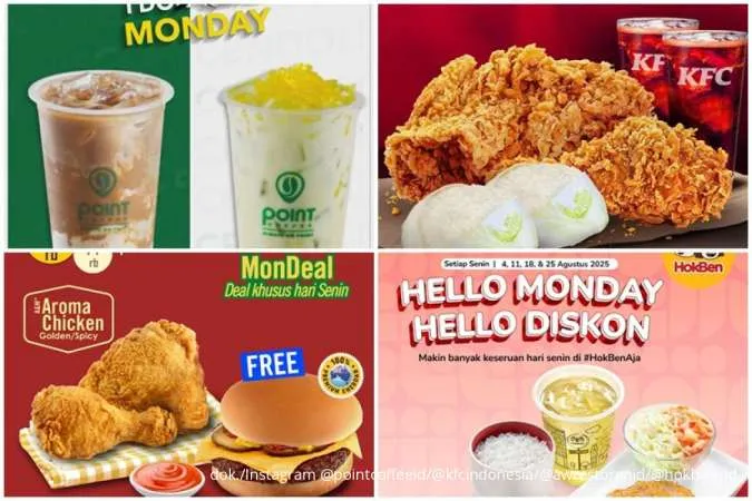 Daftar Promo Kuliner Tiap Senin Selama Agustus 2025, Point Coffee sampai HokBen