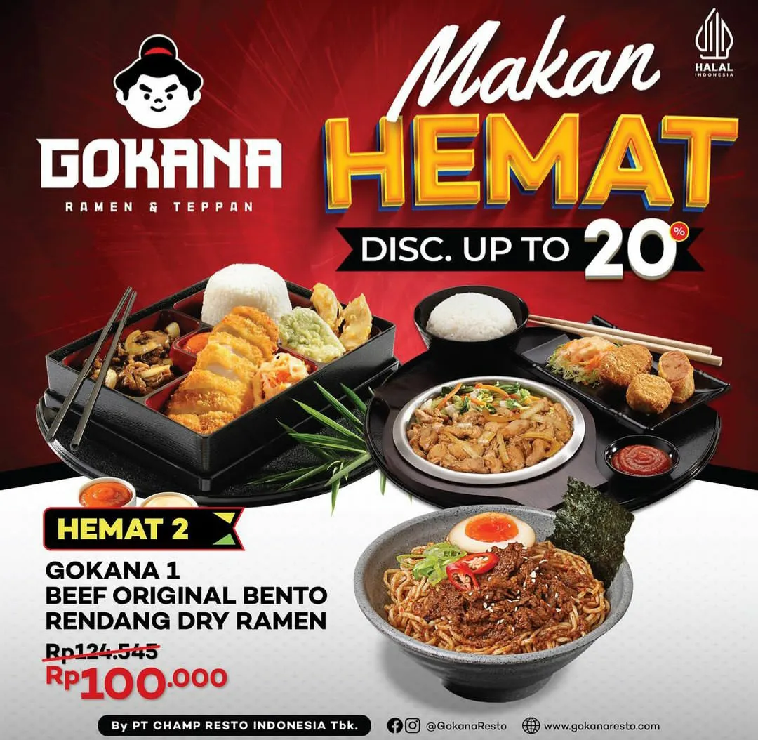 Promo Gokana Makan Hemat diskon 20%