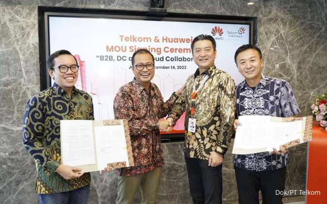 Perluas Pangsa Pasar B2B, Telkom Indonesia (TLKM) Jalin Kerja Sama dengan Huawei