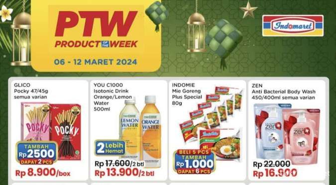 Promo PTW Indomaret Periode 6-12 Maret 2024, Indomie Tambah Rp 1.000 Dapat 6 Pcs!