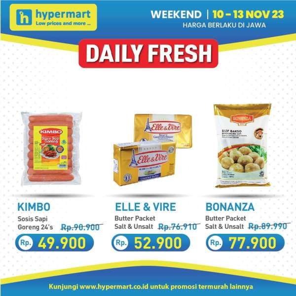 Katalog Promo JSM Hypermart Terbaru 10-13 November 2023, Promo Daily Fresh