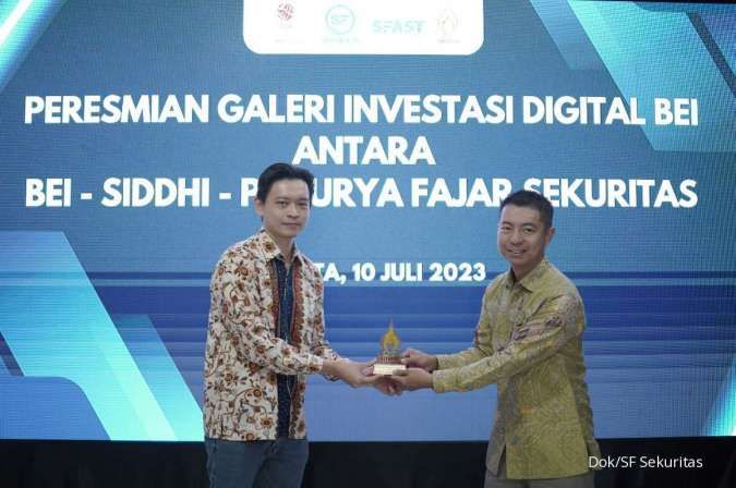 Peresmian Galeri Investasi Digital kerjasama BEI dengan SIDDHI dan SF Sekuritas.