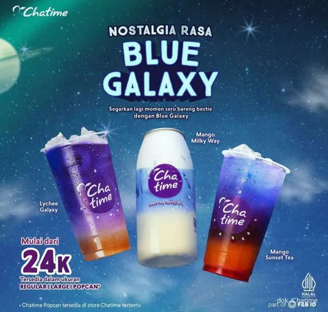 Promo Chatime Februari 2023 Menu Baru Blue Galaxy