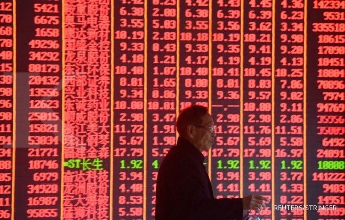 Bursa Asia kompak melemah setelah China memangkas prediksi pertumbuhan