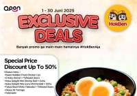 Promo HokBen Exclusive Deals dengan Qpon 1-30 Juni, Menu Spesial Diskon sampai 50%