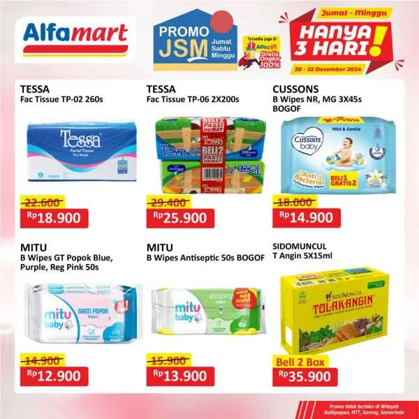 Promo JSM Alfamart Periode 20-22 Desember 2024